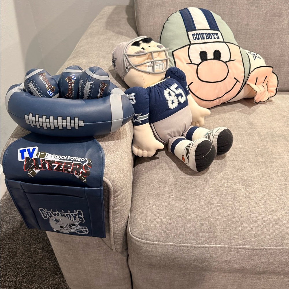 Cowboys Themed Couch Arm Organizer Set